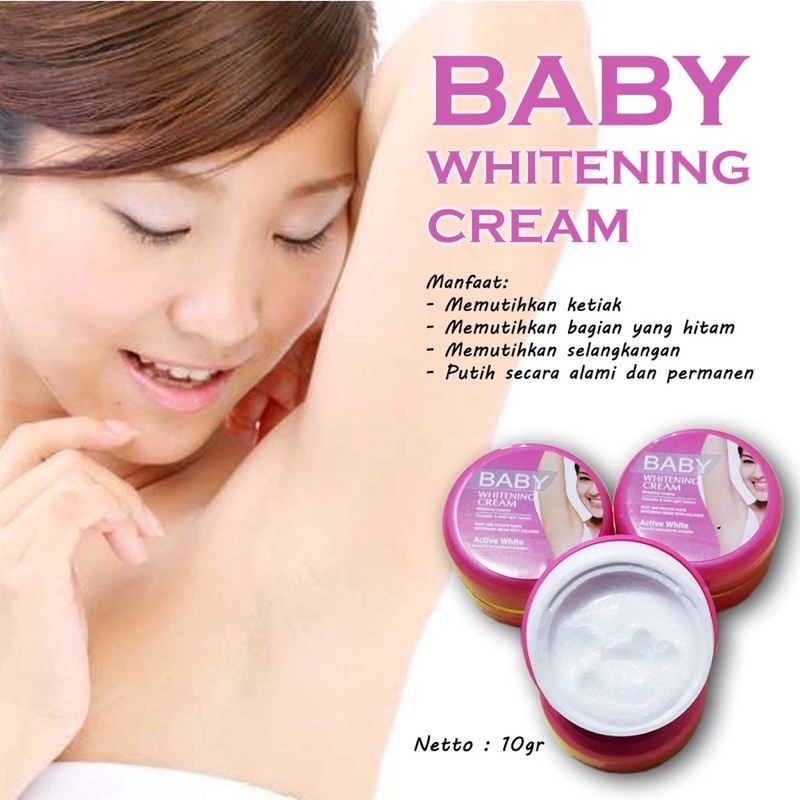 BATAM Baby Pink Pemutih Ketiak Cream Leher Shinkurim