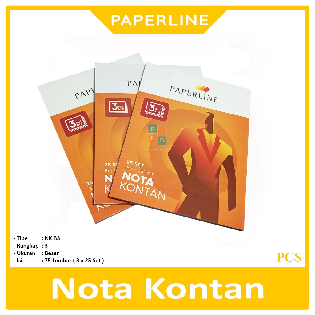 Jual PAPERLINE - Buku Nota Kontan 3Ply Besar - Pcs | Shopee Indonesia