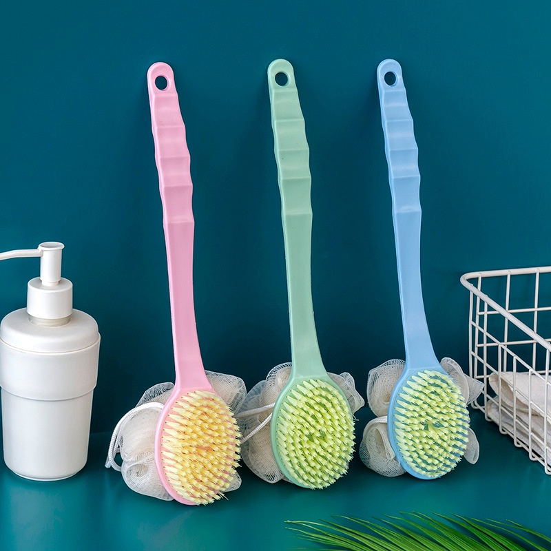 Jual EmartShop Sikat Punggung Shower Puff Mandi 2in1 Real Pict | Shopee ...