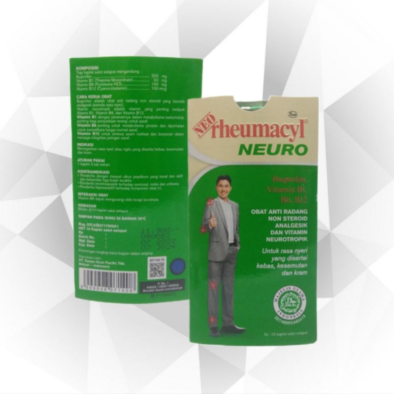 Jual neo rheumacyl neuro 1strip isi 10 kaplet untuk rasa nyeri yang ...