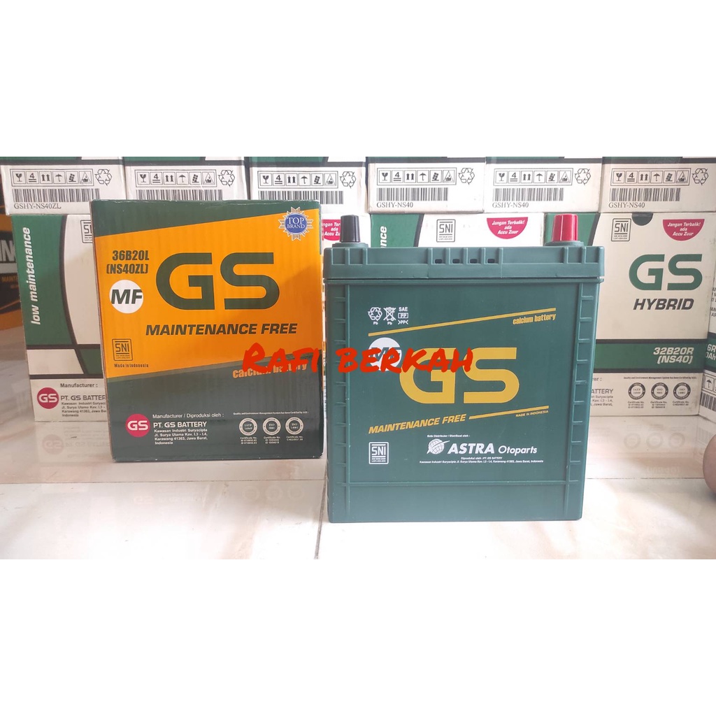 Jual Aki Mobil SUZUKI Ertiga, Baleno GS Astra MF NS40ZL Aki Kering