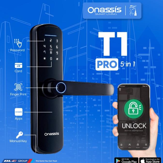 Jual ONASSIS SMART LOCK T1 PRO WIFI | Shopee Indonesia