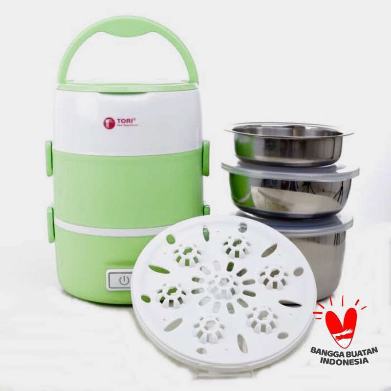 Jual TORI RICE COOKER MINI 1 LITER TLB 111 SERBAGUNA KOTAK MAKAN TRAVEL ...