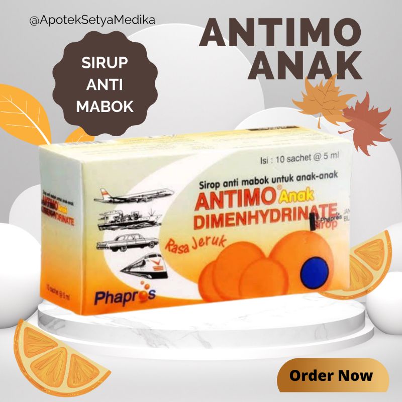 Jual Antimo Anak Sirup Sachet Untuk Mengatasi Mabuk | Muntah Dalam ...