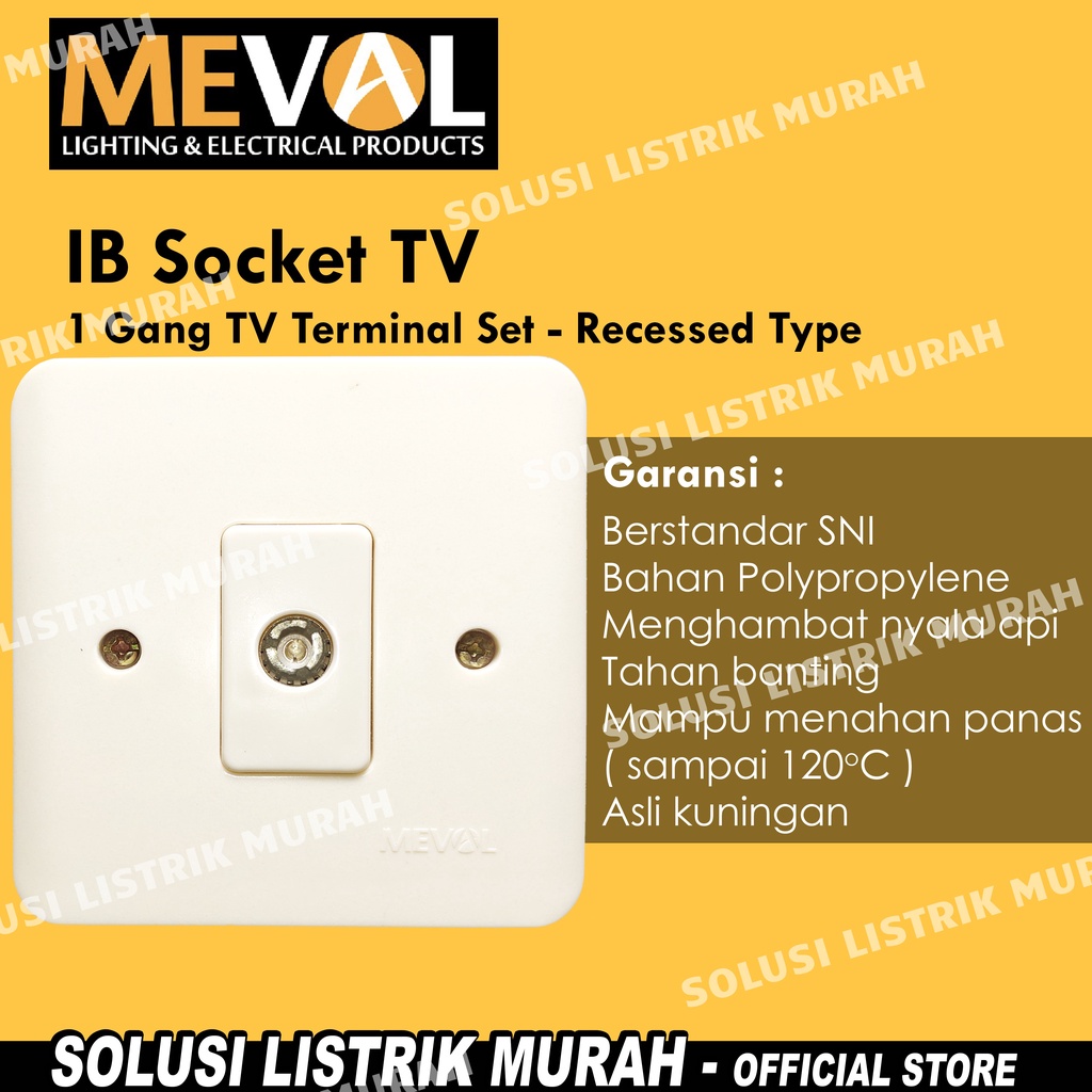 Jual MEVAL Saklar IB Model New Gee Engkel / Seri / Stop Kontak / Engkel ...