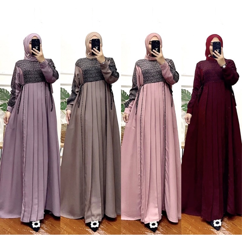 Jual AIRIN DRESS AMORE BY RUBY GAMIS WARNA RAMPEL TERBARU CANTIK ...