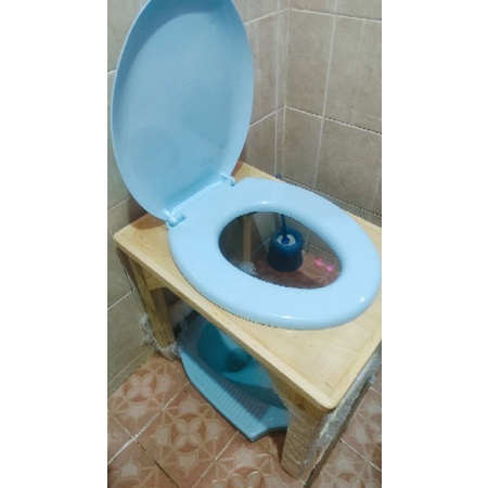 Jual Toilet Duduk Kayu Wc Duduk Kayu Closet Duduk Kayu Portable Tinggi Cm Shopee Indonesia