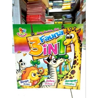 ( PROMO BUKU MURAH ORIGINAL ) BUKU ANAK / FAUNA 3IN1 / BEST SELLER / BERWARNA / FAUNA
