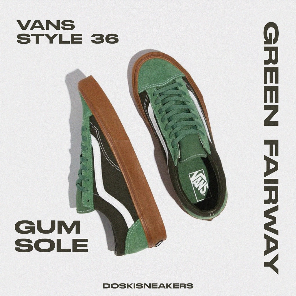 Jual Vans Style 36 Green Fairway Forest Night Gum Sol Sneakers