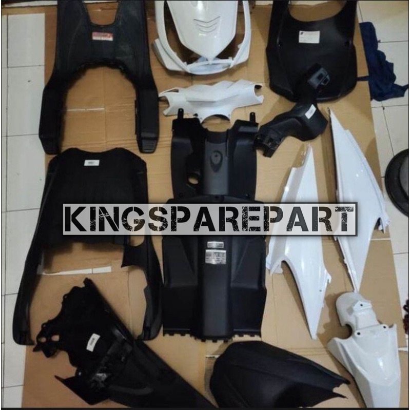 Jual Cover Body Full Set Kasar Halus Honda Beat Karbu Lama Warna Putih Shopee Indonesia