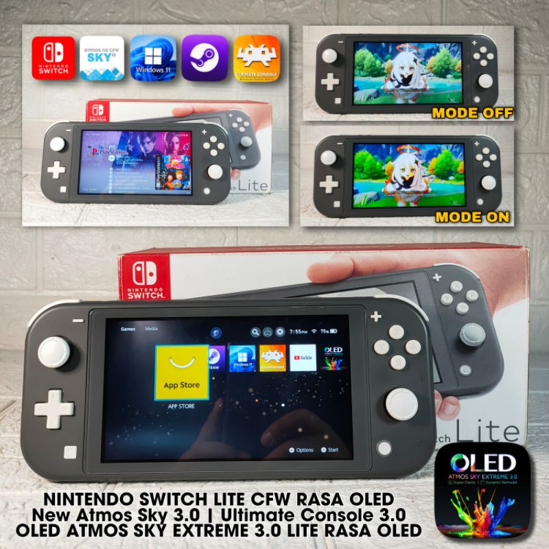 Jual Nintendo Switch Lite Rasa oledCfw 128gb Ultimate Console 3.0 atmos ...