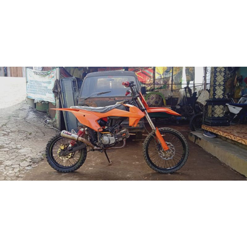Jual Rangka trail gtx/trabas bebek modif model KTM 85 2020 | Shopee