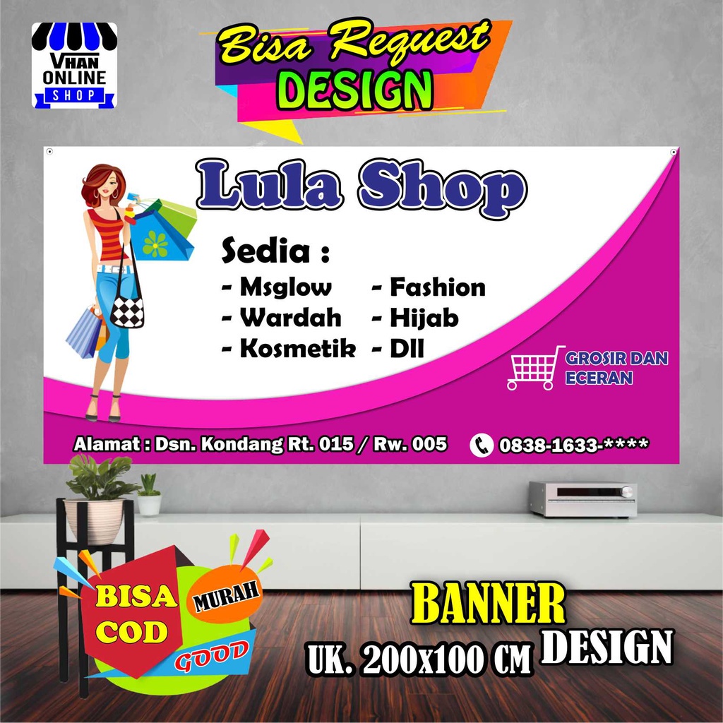 Jual Spanduk Banner Jualan Fashion Olshop Jualan Baju Keren Shopee Indonesia 