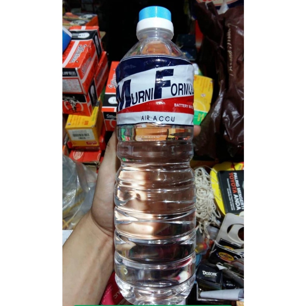 Jual AIR AKI / ACCU 1 LITER BOTOL BIRU MURNI FORMULA | Shopee Indonesia