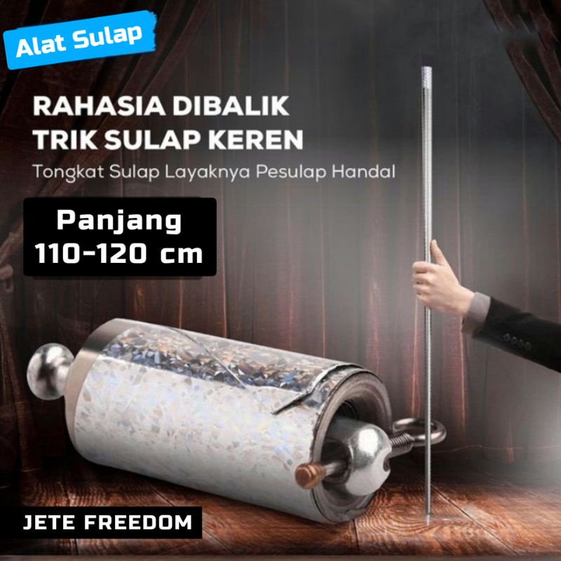 Jual Tongkat Sulap Appearing Metal Cane Magic Trick Panjang 120cm Alat ...