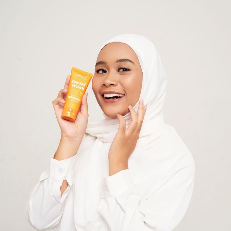 Jual Salsa Facial Wash Gentle And Mild Facial Wash Salsa Kosmetik Azkia Shopee Indonesia