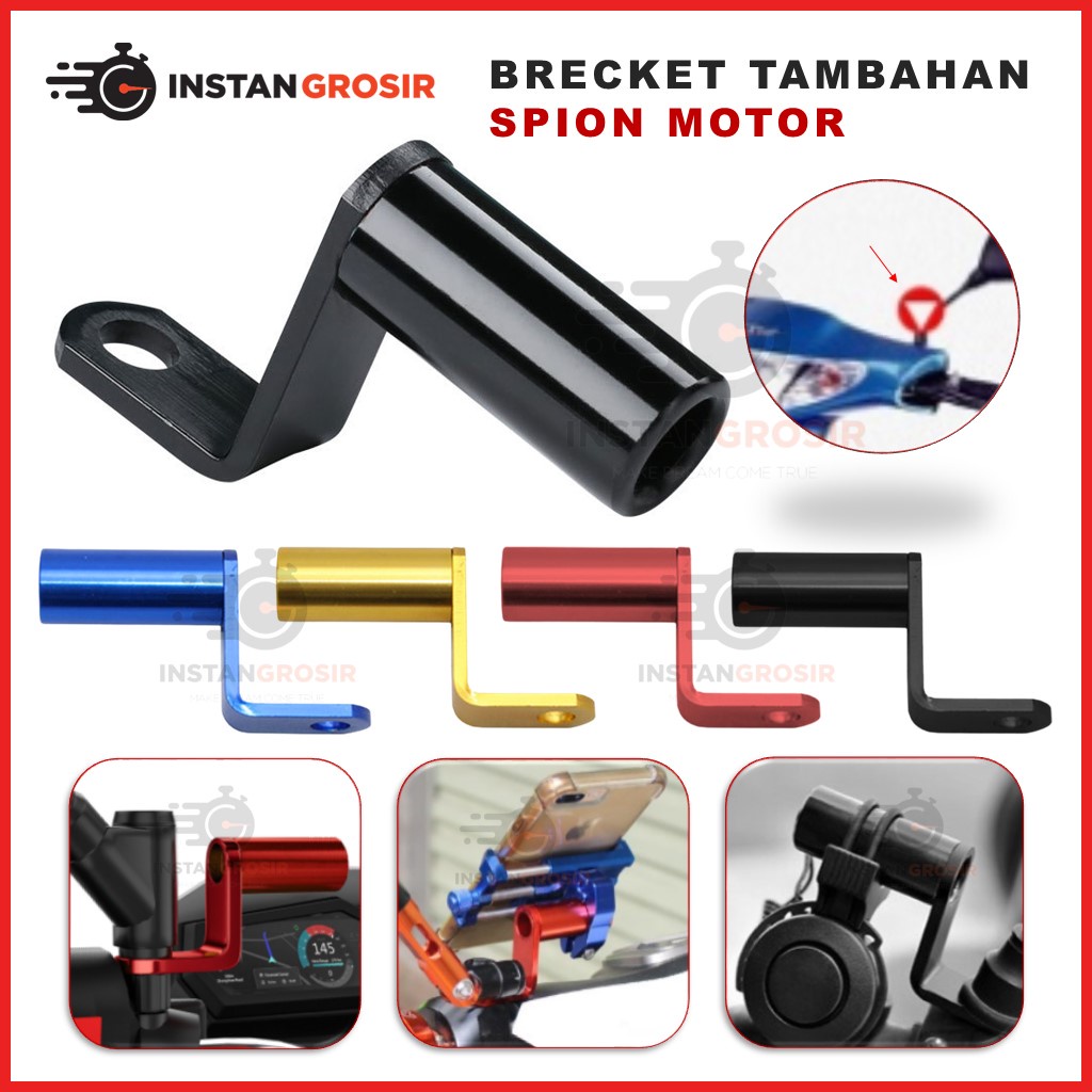 Jual Bracket Spion Brecket Tambahan Dudukan Lampu Tembak Braket Stand Breket Alat Tambahan