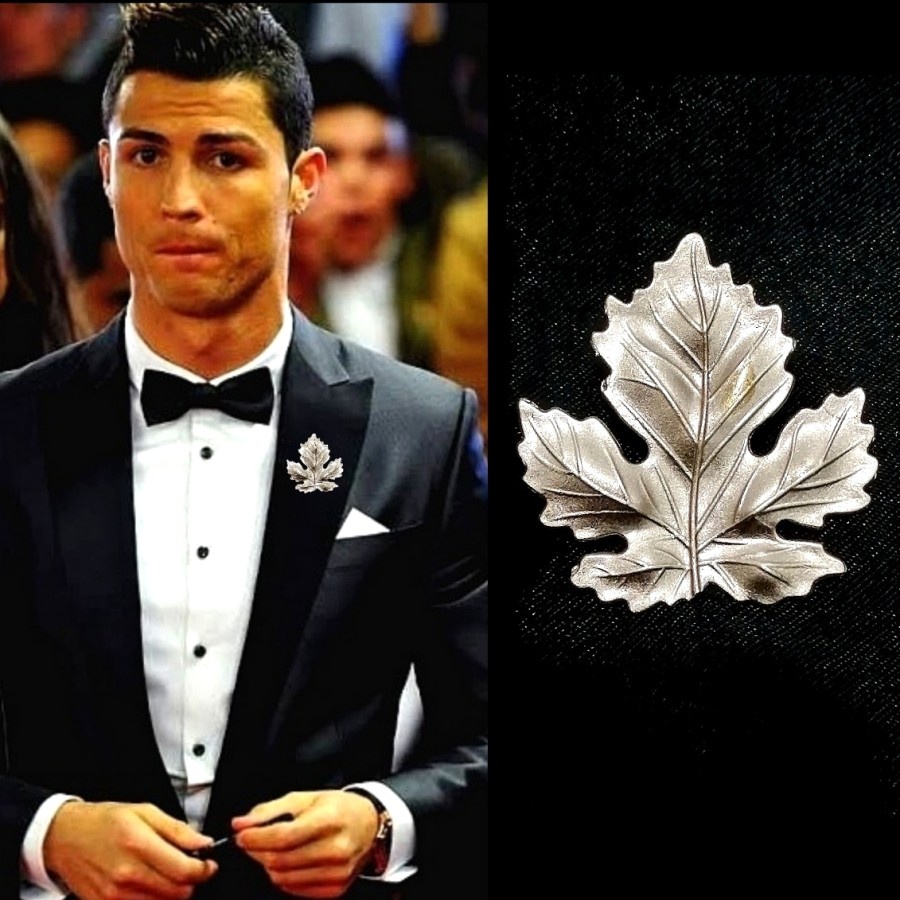 Jual Metal Rose Gold Maple Leaves Daun Pin Bros Jas Tuxedo Kameja Mens ...