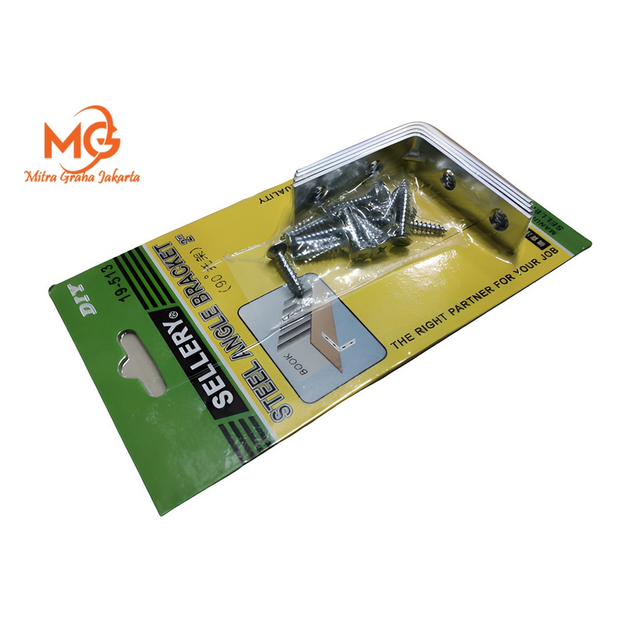 Jual Siku Besi L Rak Penyangga Meja TV Ambalan Bracket SELLERY 2 3 4 ...