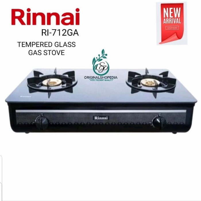Jual *****] KOMPOR GAS RINNAI 2 TUNGKU KACA RI712GA TEMPERED GLASS GAS ...