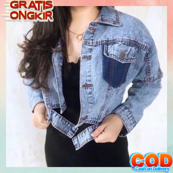 Jual Jaket Jeans Wanita Korea Style Jaket Levis Wanita Import Jaket