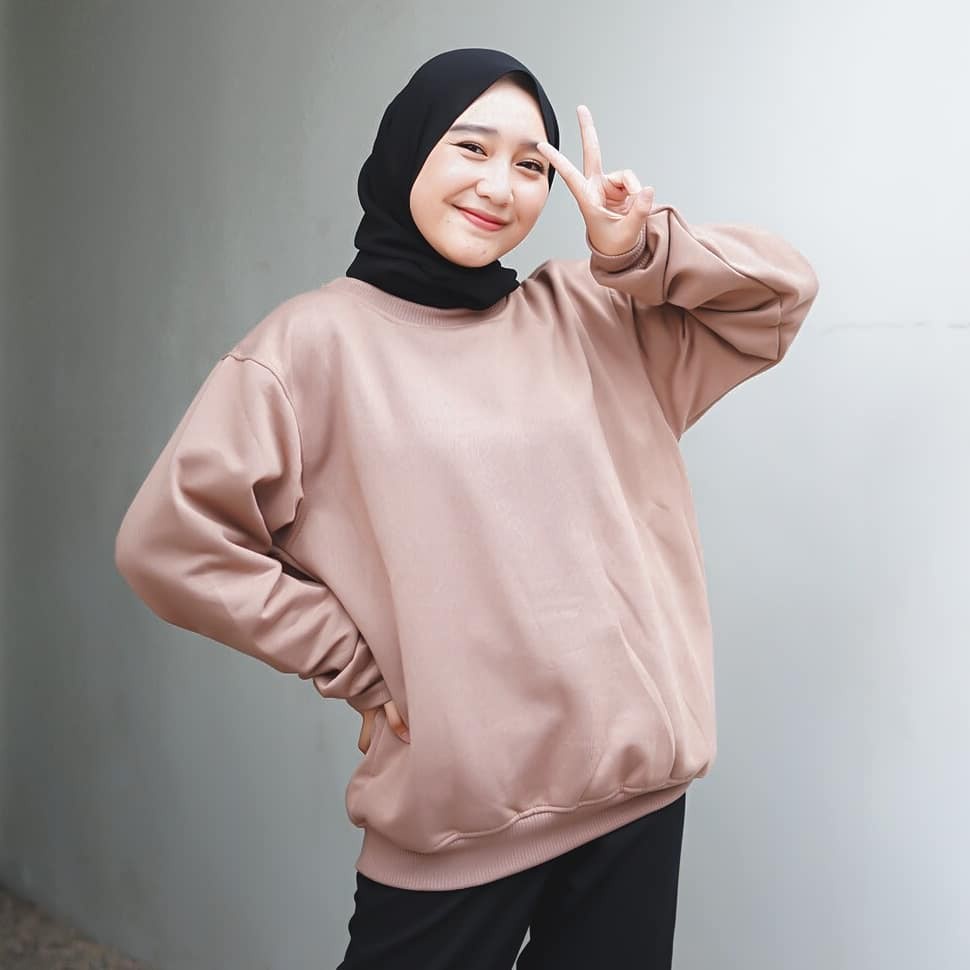 Sweater hoodie outlet wanita shopee