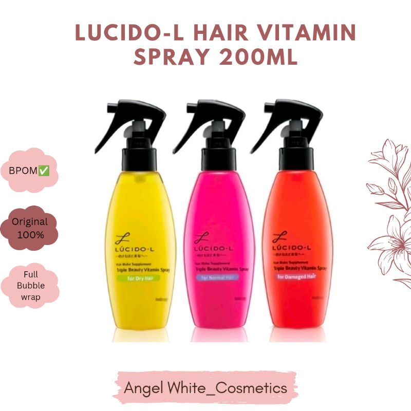 Jual ORIGINAL 100% LUCIDO-L HAIR VITAMIN SPRAY 200ML | Shopee Indonesia
