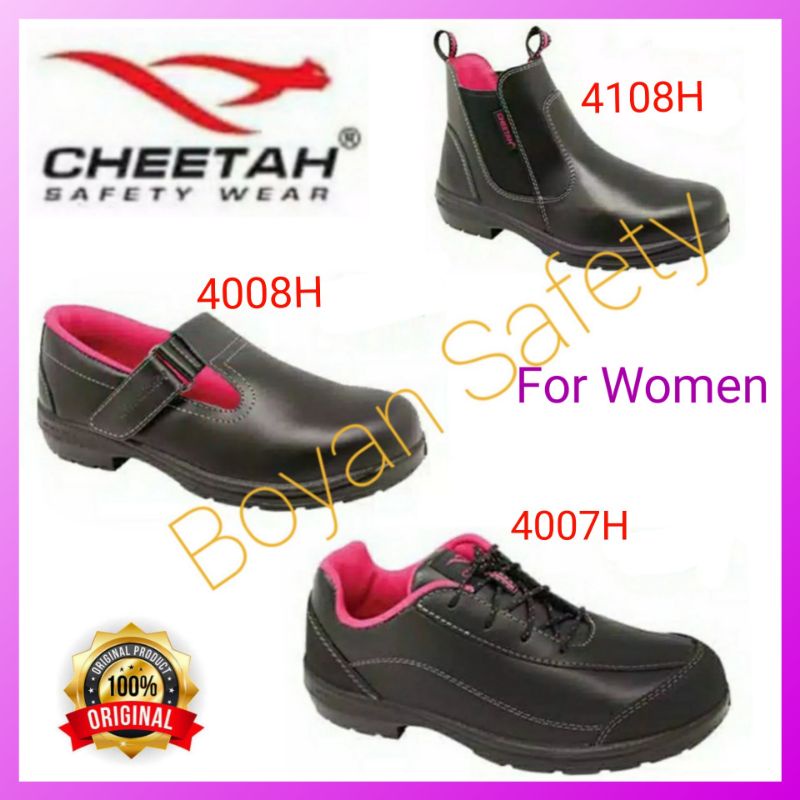 Jual Sepatu Safety Wanita Cheetah 4007h 4008h 4108h Original Safety Shoes Shopee Indonesia