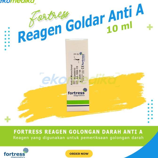 Jual Reagen Golongan Darah Anti A, B, D, Ab 10Ml Goldar Fortress ...