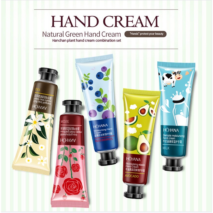 Jual Hand Cream Harum HCHANA Moisturizing Krim tangan Kering Kasar dan Keriput Shopee Indonesia