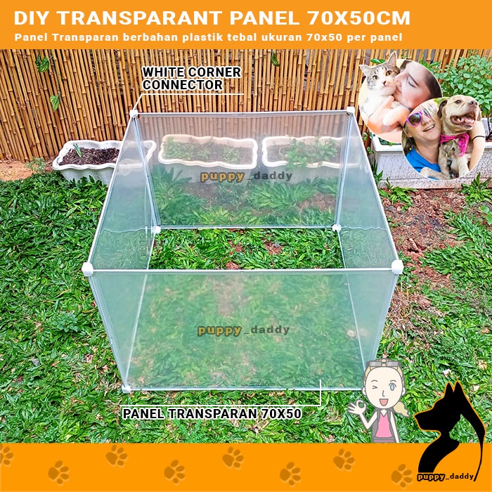 Jual DIY PET PANEL KANDANG TRANSPARANT 70X50CM - KANDANG TRANSPARAN ...