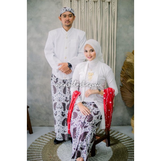 Jual [1 Set Ppj01c] Baju Prewed Instan Baju Couple Adat Jawa Jogja