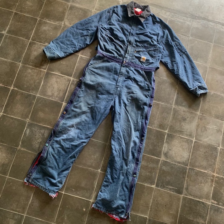 Jual Carhartt X01 coveralls blue Shopee Indonesia
