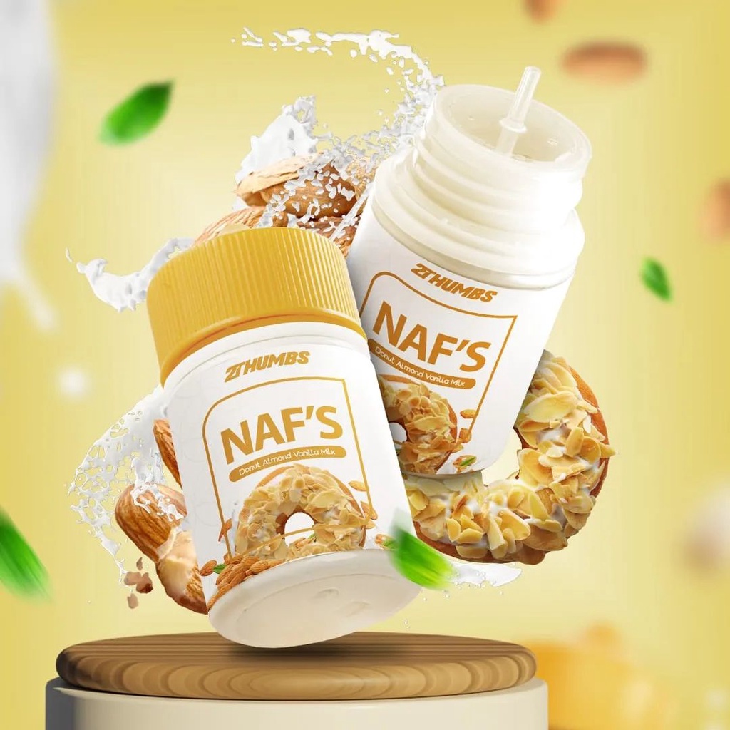Jual [FREEBASE 60ML] NAF'S ( NAFS ) V2 ALMOND DONUT VANILLA MILK BY ORA ...