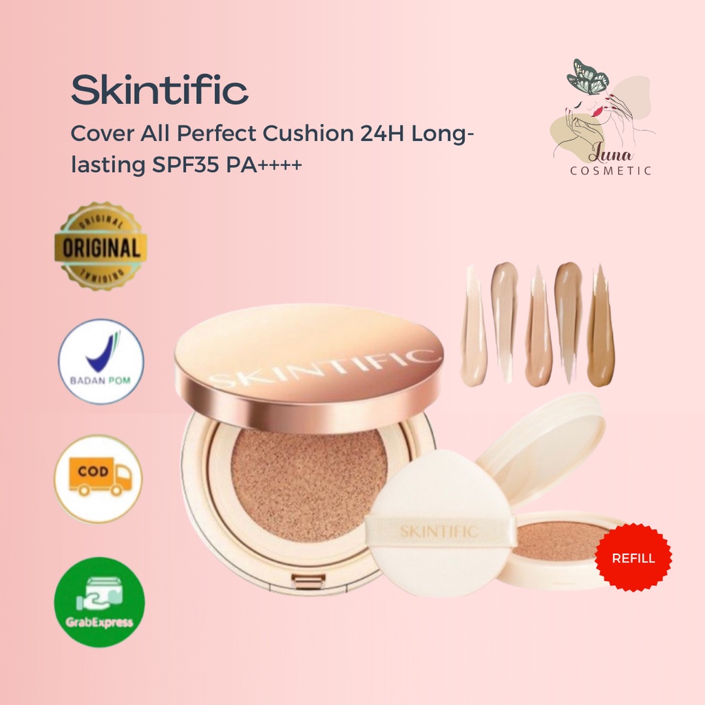 Jual SKINTIFIC Cover All Perfect Cushion High Coverage Poreless ...