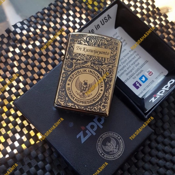 Jual Korek Api Zippo Istana Negara Batik Gold Shopee Indonesia