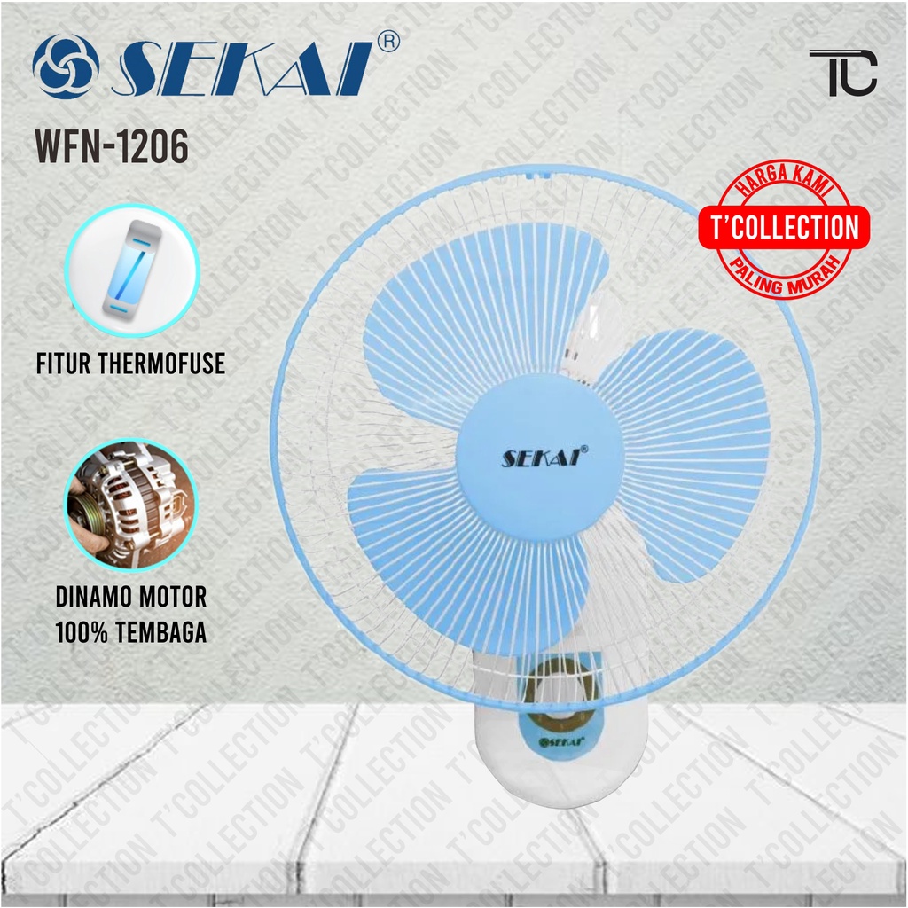 Jual Wall Fan Sekai Wfn Inch Kipas Angin Dinding Cm Shopee