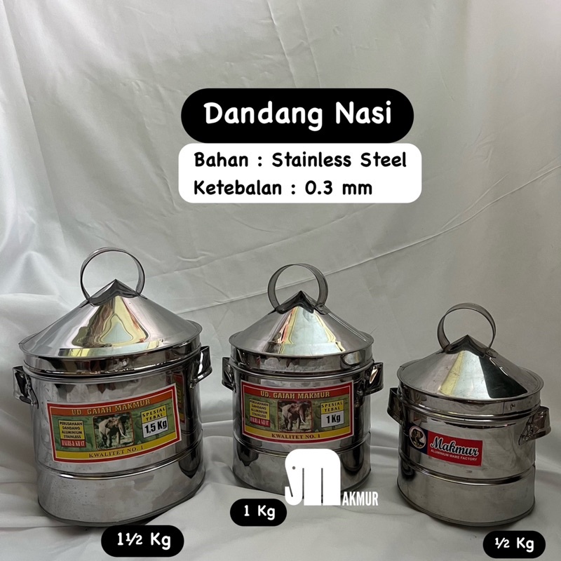 Jual Dandang Nasi Kukus Stenlis Mm Ukuran Kg Grosir Dan Ecer