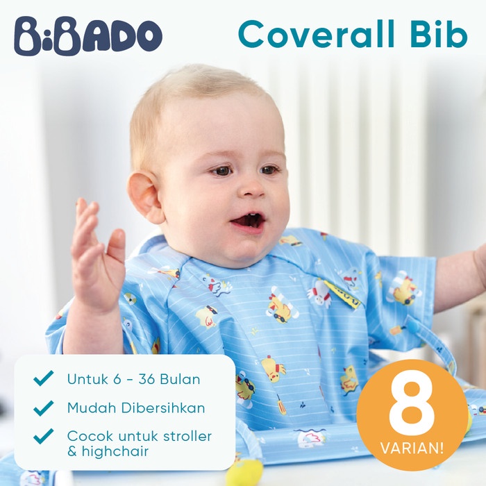Jual Bibado Coverall Weaning Bib (Bib Bayi) Shopee Indonesia