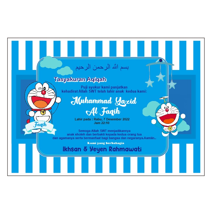 Jual kartu Aqiqah | Kartu Ucapan | Shopee Indonesia