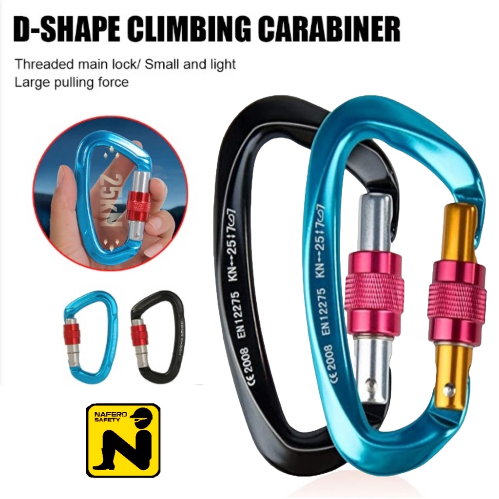 Jual Karabiner Aluminium Professional Heavy Duty Locking Carabiner