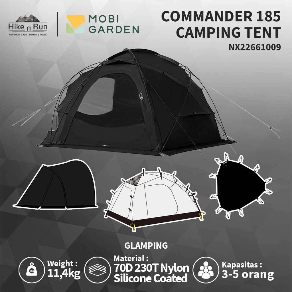 MOBI GARDEN COMMANDER 185 (スノースカート付き)黒