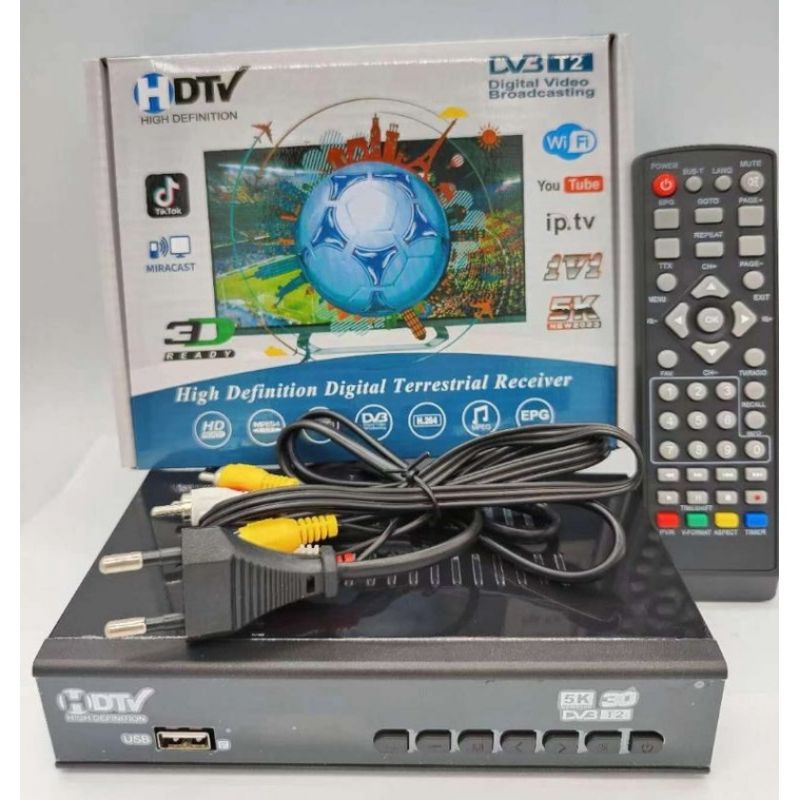 Jual (SIAP KIRIM) Set Top Box Tv Digital Matrix DVB T2 Apple HD EWS ...