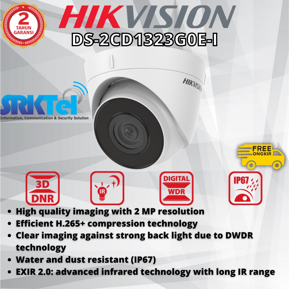 Jual Hikvision Ds Cd G E I Kamera Ipcam Mp Indoor Turret Shopee