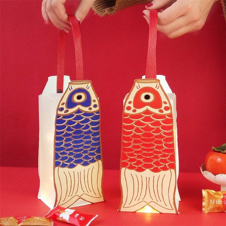 Jual DY PACK BOX TENTENG 3D IKAN KOI MERAH GOLD/GIFT BOX SINCIA CNY-B1 ...