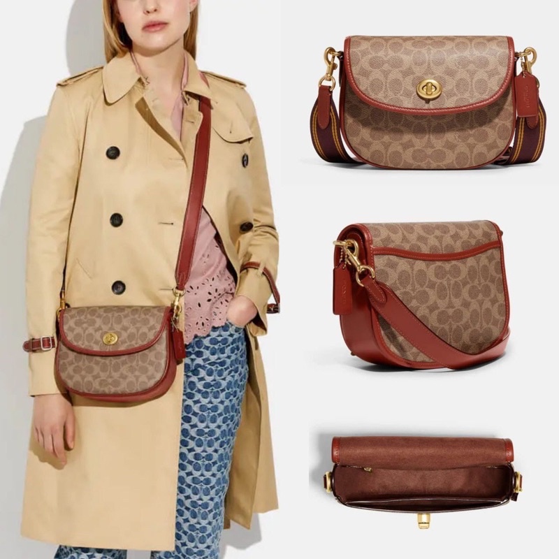 Jual Coach Willow Saddle Bag Signature AUTHENTIC Shopee Indonesia