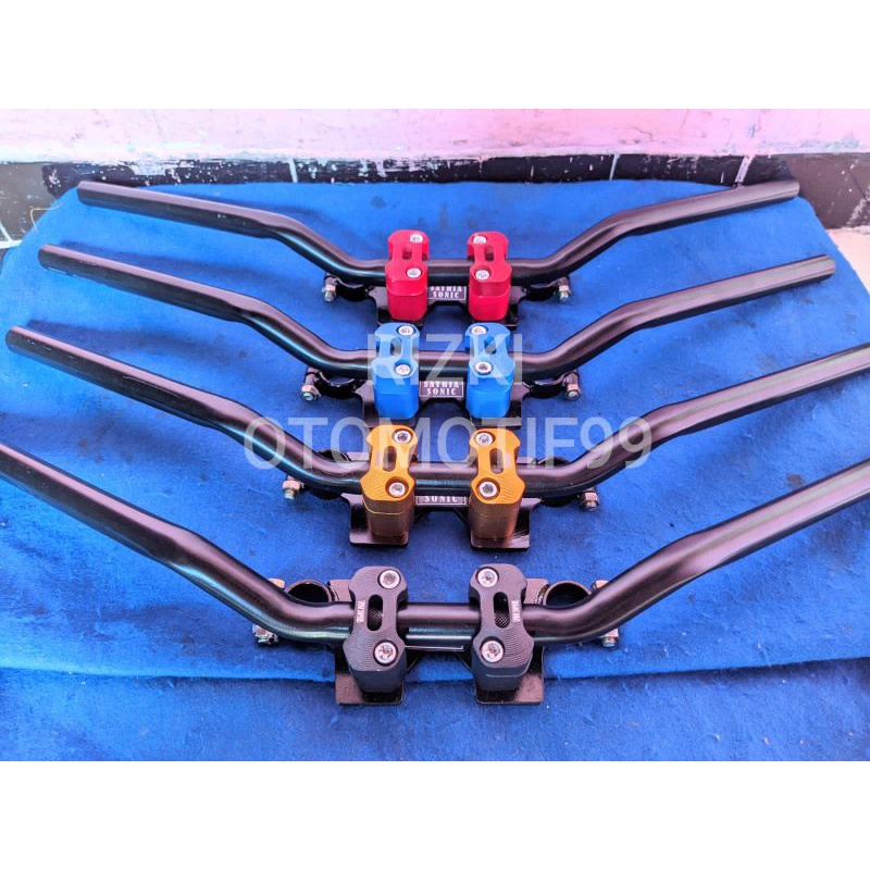 Jual STANG RZR SATRIA DAN SONIC PLUS DUDUKAN RISER CNC | Shopee Indonesia