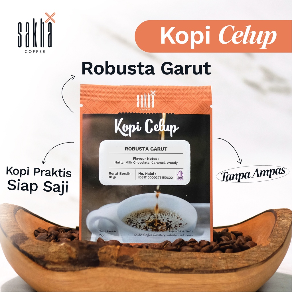 Jual Kopi Sachet Celup Robusta Garut Coffee Saset Asli Murni Tanpa ...