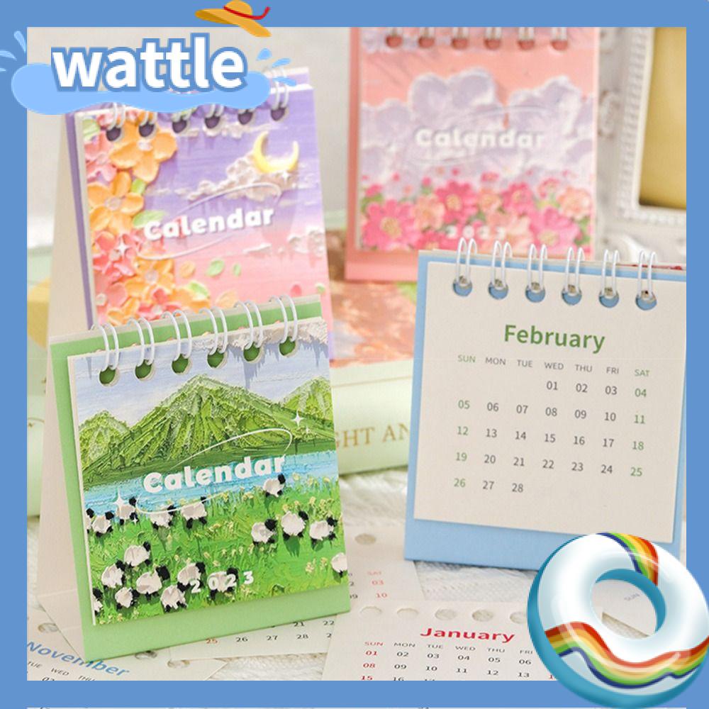 Jual Wattle Kalender Mini Perencanaan Waktu Kalender Cetak Kalender