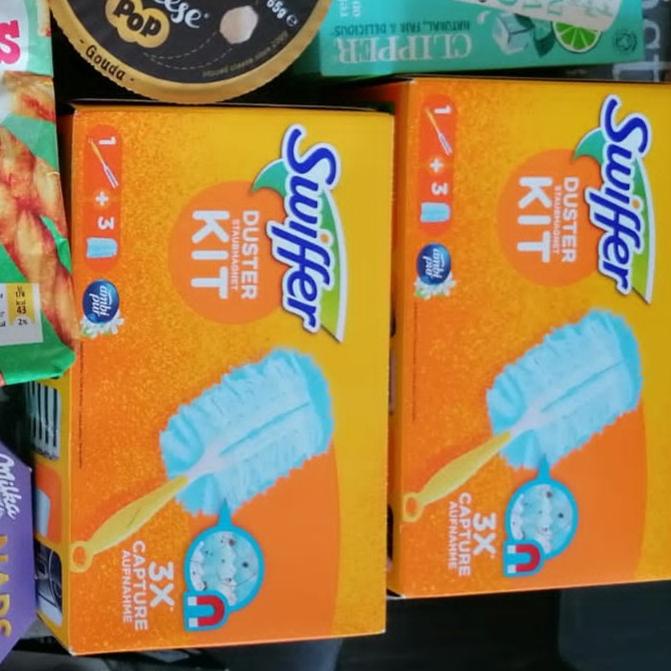 Jual Swiffer Duster Kit Dust Set 3 Cloths + 1 Handle Shopee